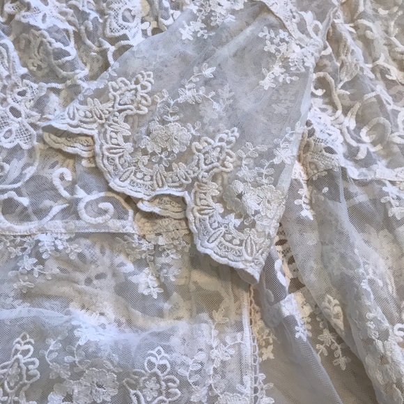 L Space Lace Kimono Cover Up Size M/L - Picture 3 of 8